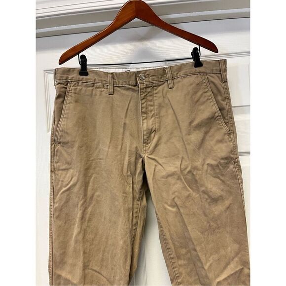 Eddie Bauer Tan Classic Fit Khaki Pants sz 38X34 - Picture 2 of 10